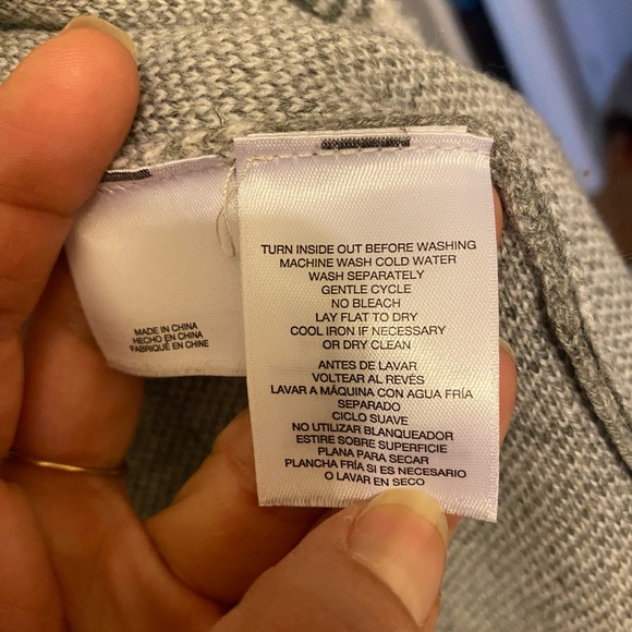 Anne Klein grey and white checkered shacket - Picture 3 of 4